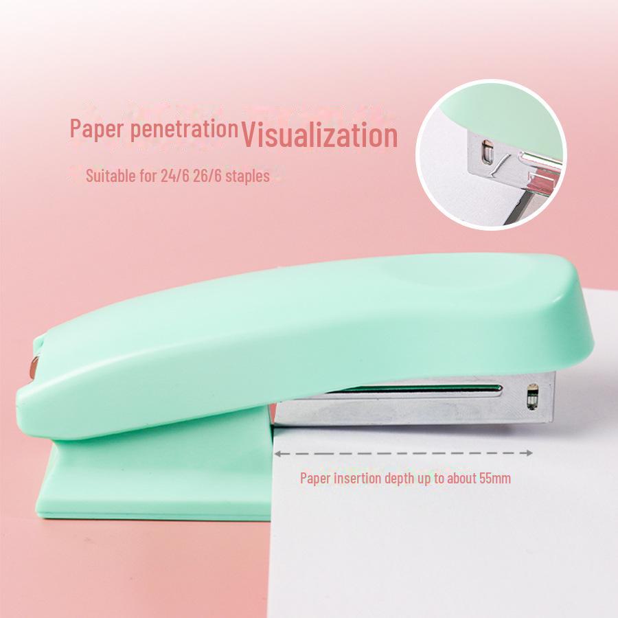 Цвет макарон №. 12 Степлер, облегчающий работу: Портативный офисный и студенческий переплетный инструмент среднего размера
