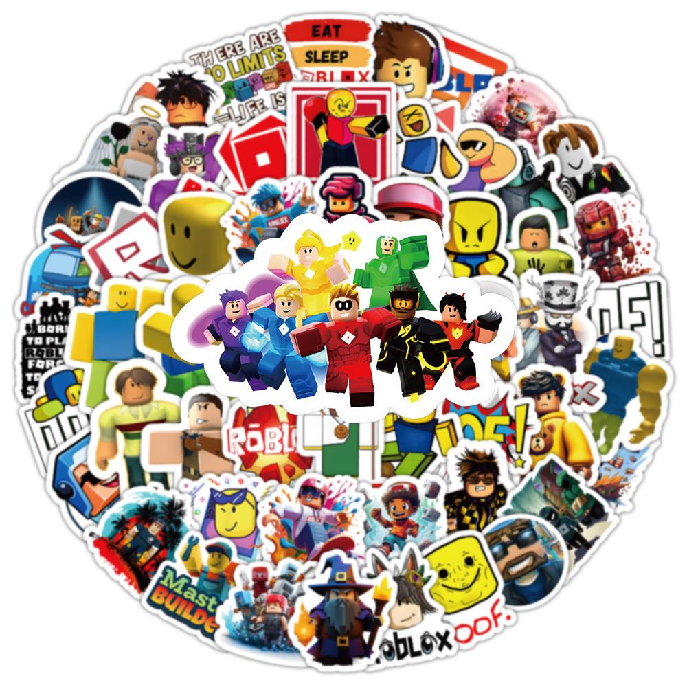 Игровые наклейки Roblox 103 шт. Креативные мультяшные Водонепроницаемые Многоразовые Без следов Высококачественные Декоративные наклейки Для детского телефона Холодильника