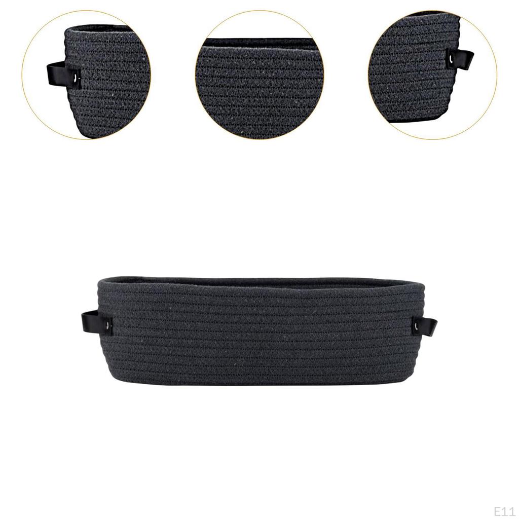 Basket Cotton with Handle, Storage And Bathroom Organizer Container