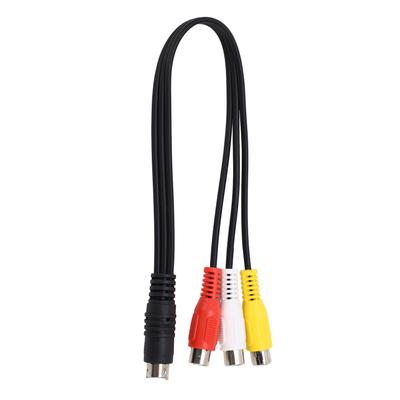 Кабель Mini DIN 7 Pin на 3 RCA Красный Желтый Белый Кабель Mini DIN 7 Pin Папа на 3 RCA Мама Видео