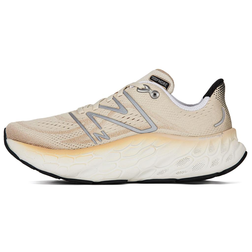 New Balance Fresh Foam X More V4 Comfortable Durable Low-Top Running Shoes Unisex Sneaker Milk-Tea MMORTR4
