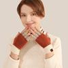 Warm Knitted Half-Finger Gloves
