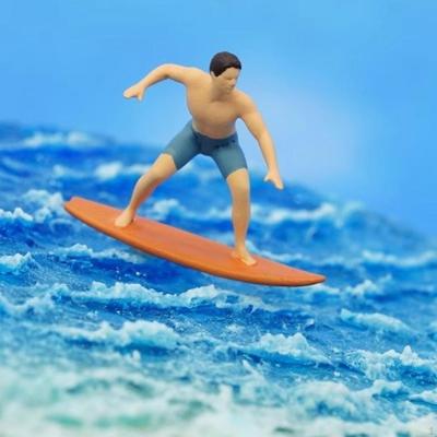 Миниатюрная фигурка серфера 1/64, фигурка, украшение для стола, реквизит для фотографии, коллекция, крошечная