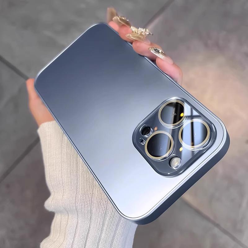 Applicable To IPhone16promax Mobile Phone Case New AG Matte Apple 14 Comes with Lens Film Anti Fall Protection Case