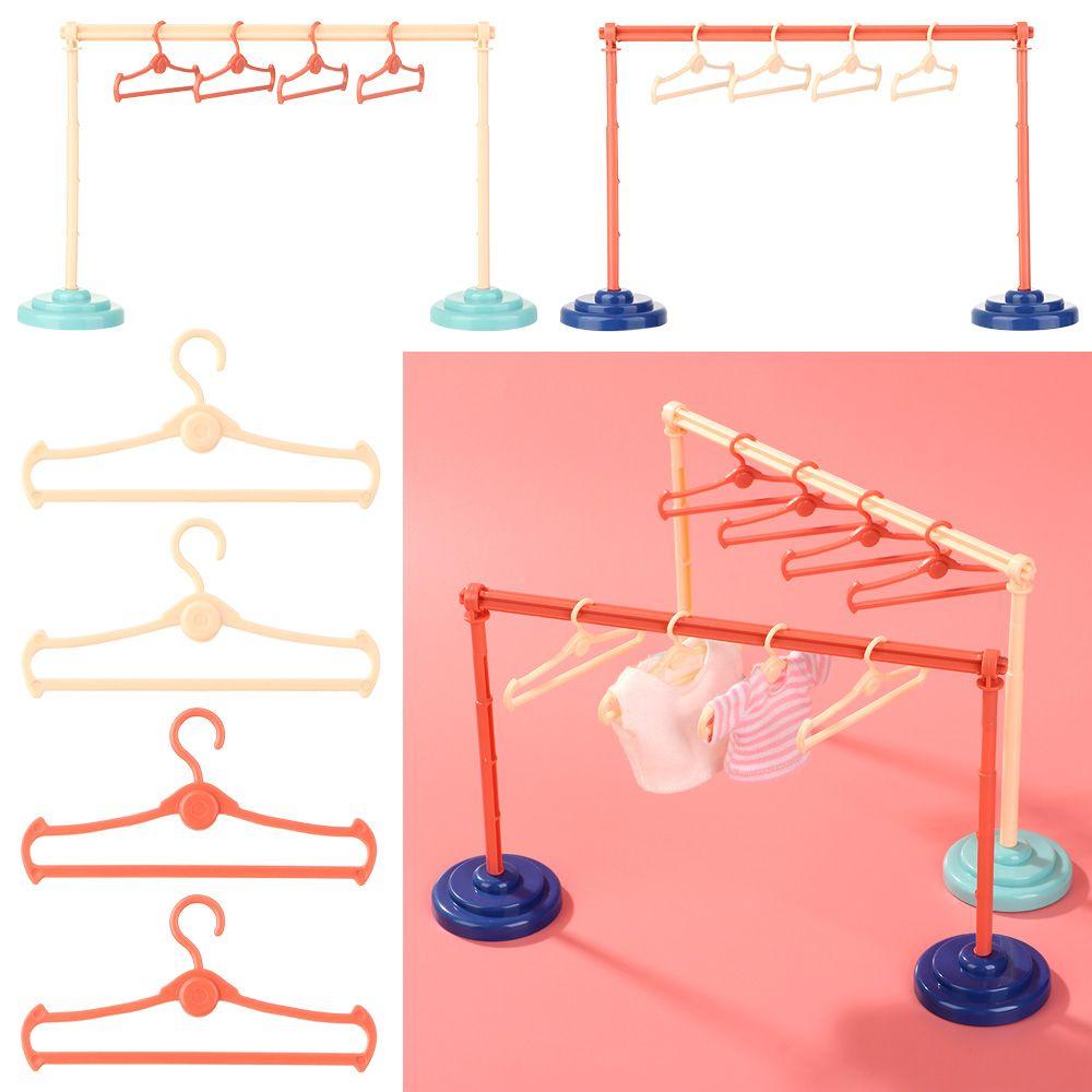 1/6 1/8 1/12 Dolls Gift Dollhouse Furniture Doll Accessories Garment Organizer Hangers Clothes Rack
