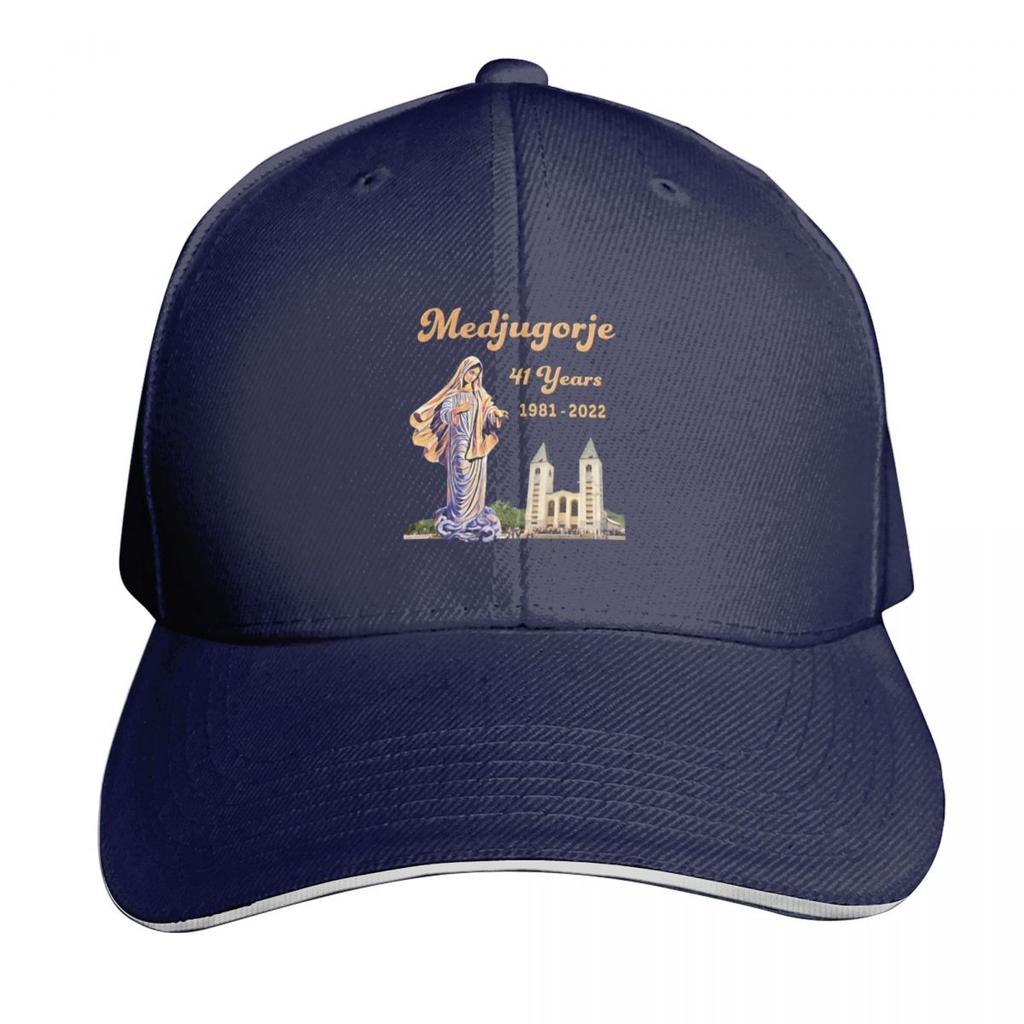 Medjugorje Our Lady Queen of Peace  Years Baseball Cap Golf Hat Unisex derby hat Custom Cap summer hat Unisexs Caps Womens