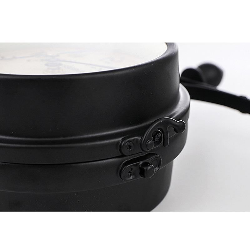 European Retro Double-Sided Wall Clock: Vintage Iron Art Design for Cross-Border Decor