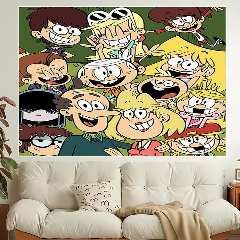 1pc The Loud House1 Tapestry, Living Room, Bedroom, Office, Party Decor, Ideal Festive Gift