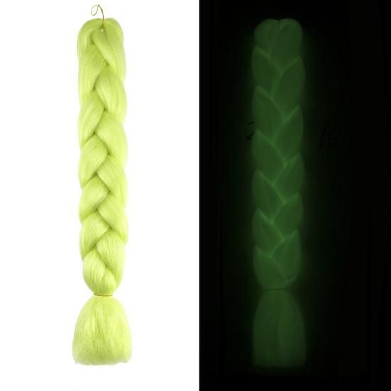 Luminous Braid Realistic Shining In The Smooth Glowing Anti-slip Long Dark Decorative Role-playing Prop Synthetic Jumbo Dirty