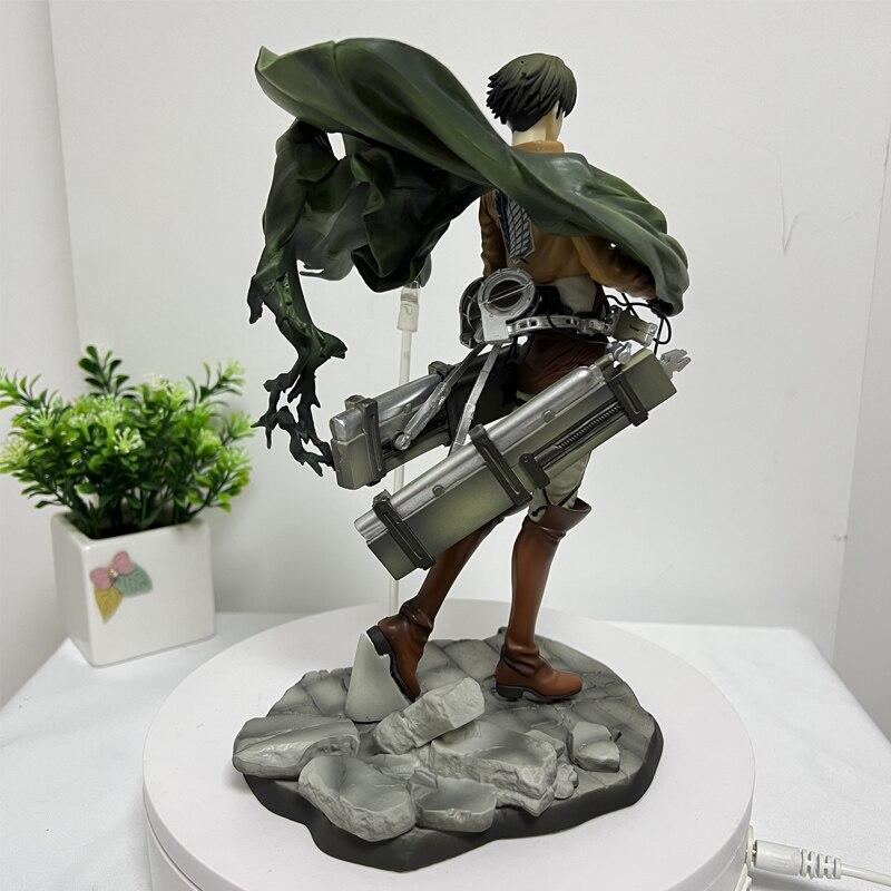 35cm Attack On Titan Anime Figure Levi Ackmen Action Figure Shingeki No Kyojin Ackmen Figurine Eren Mikasa Ackerman Figure Doll