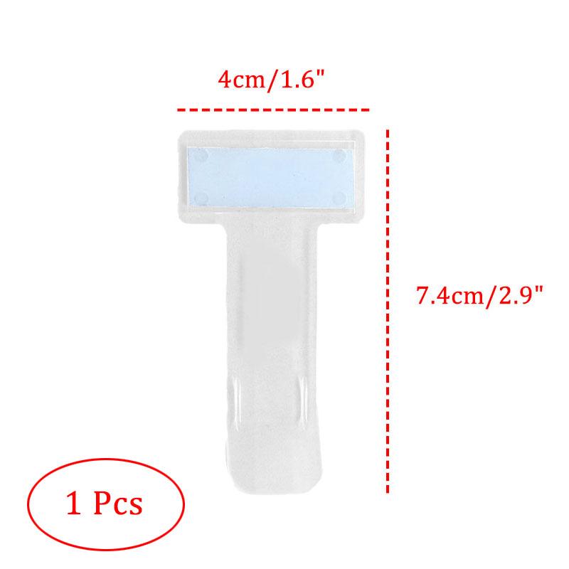 1/2/4 Pcs Car Parking Ticket Clip Car Fastener Card Holder Mount Windshield Sticker T Shape Plastic Folder Universal Auto Parts