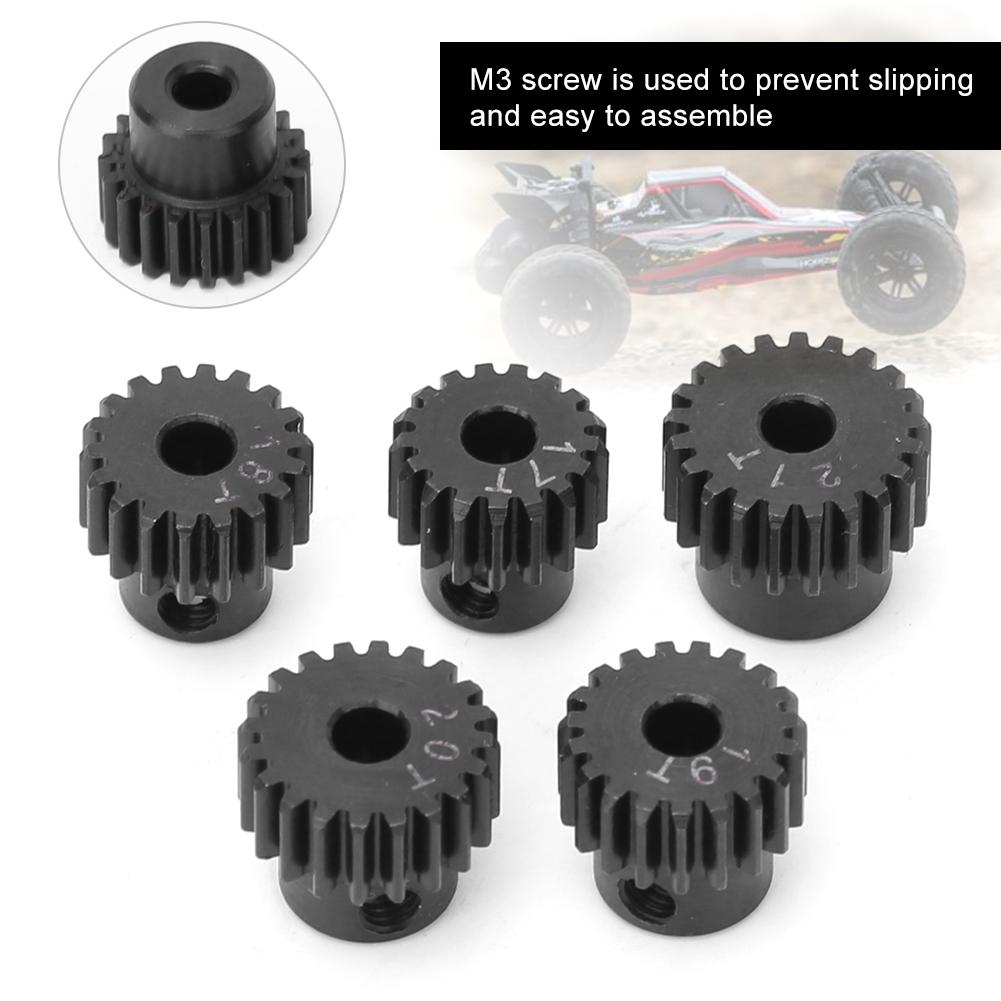 Metal 48P Pinion Gear Set 17T 18T 19T 20T 21T Fit for ECX 2WD 1 10 RC Hobby CarBlack
