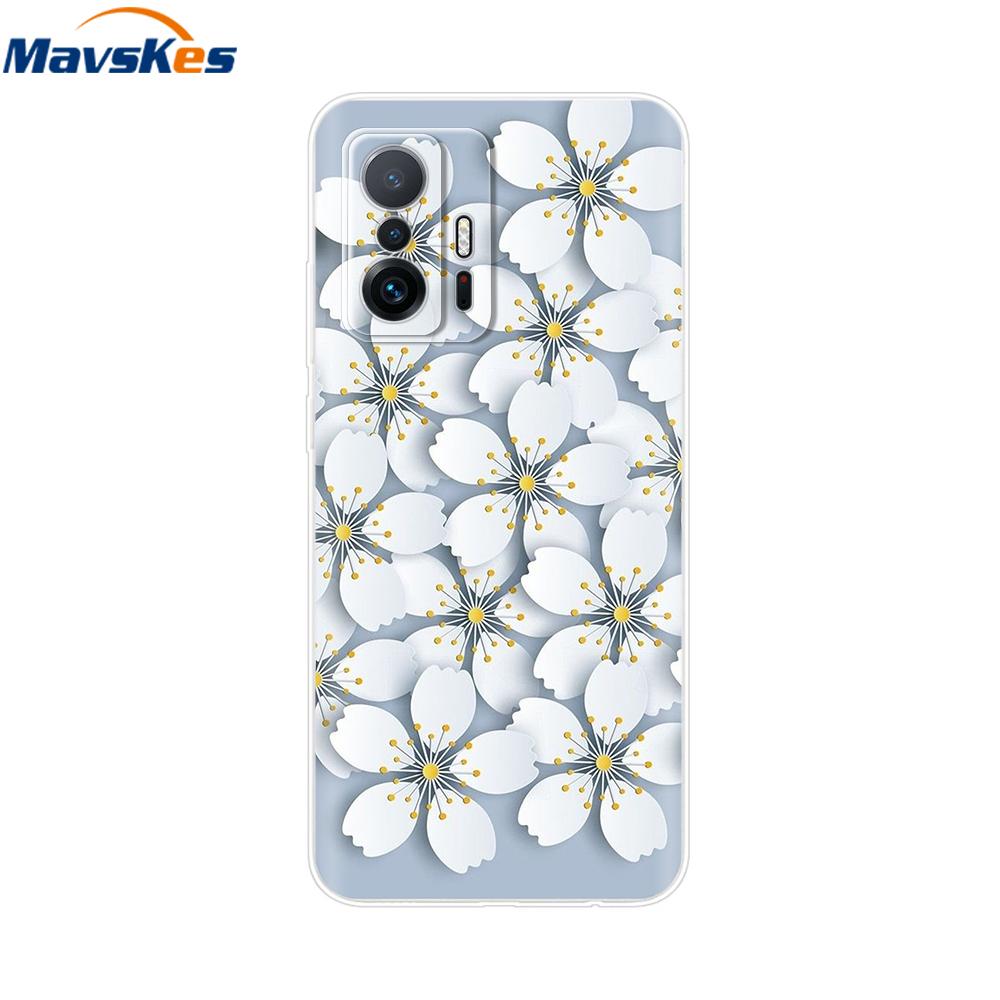 For Xiaomi 11T Pro Case For Xiaomi 11T Cover Transparent Silicone Cute Back Cover Cases Soft Bumper for xiaomi 11t 5g t11 Capa