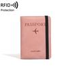 2024 RFID Anti-Theft Passport and Card Holder with Printed Ticket Pouch