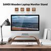 SAMDI Wooden Stand Allinone Machine Monitor Laptop Holder Strong Bearing Capacity Stable Wooden Bracket Replacement for iMac