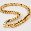 Men's Trendy and Fashionable Gold Stainless Steel Titanium Steel Necklace