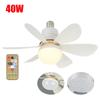 40W LED Ceiling Fan Lamp E27 With Remote Control Safety Removable Fan Blades Fan Light Silence For Room Home Lighting