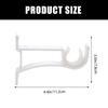 4Pcs Thickened Aluminum Alloy Curtain Rod Brackets Professional Heavy Duty Curtain Holders for Wall Mount Blind Rod Support