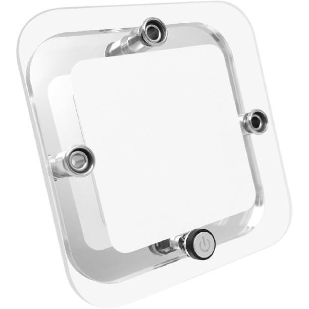 Dream lighting RV Interior Light - 3.5 inch LED Square Ceiling Light Fixture with Switch - 12V Under Cabinet Light with Crystal Lens - 6000K White