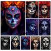 La Catrina Sugar Skull Girls Poster Prints Mexican Day of The Dead Gothic Canvas Painting Wall Art Picture for Room Home Decor
