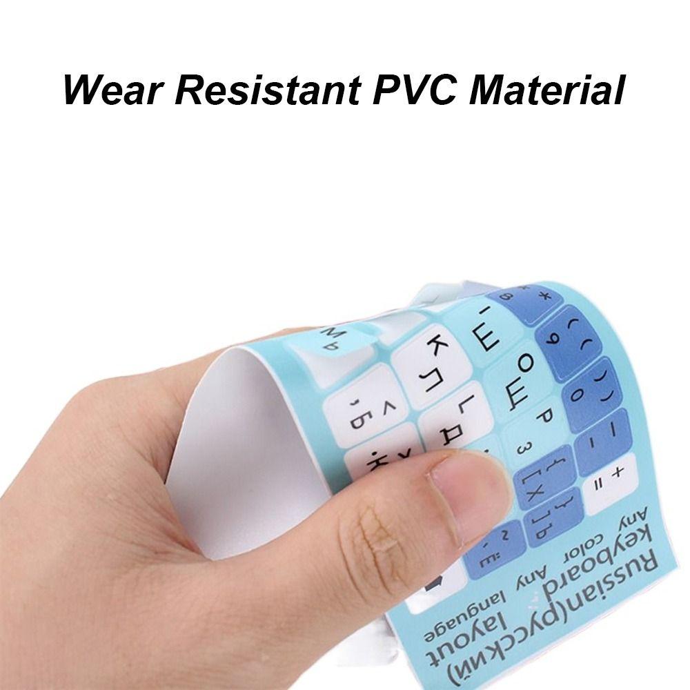 English Keyboard Sticker Russian Letter Laptop Keypad Film Replacement Keyboard Label  Desktop PC