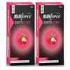 Manforce Extra Dotted Litchi Flavoured Condoms - 10 Pieces (Pack of 2)