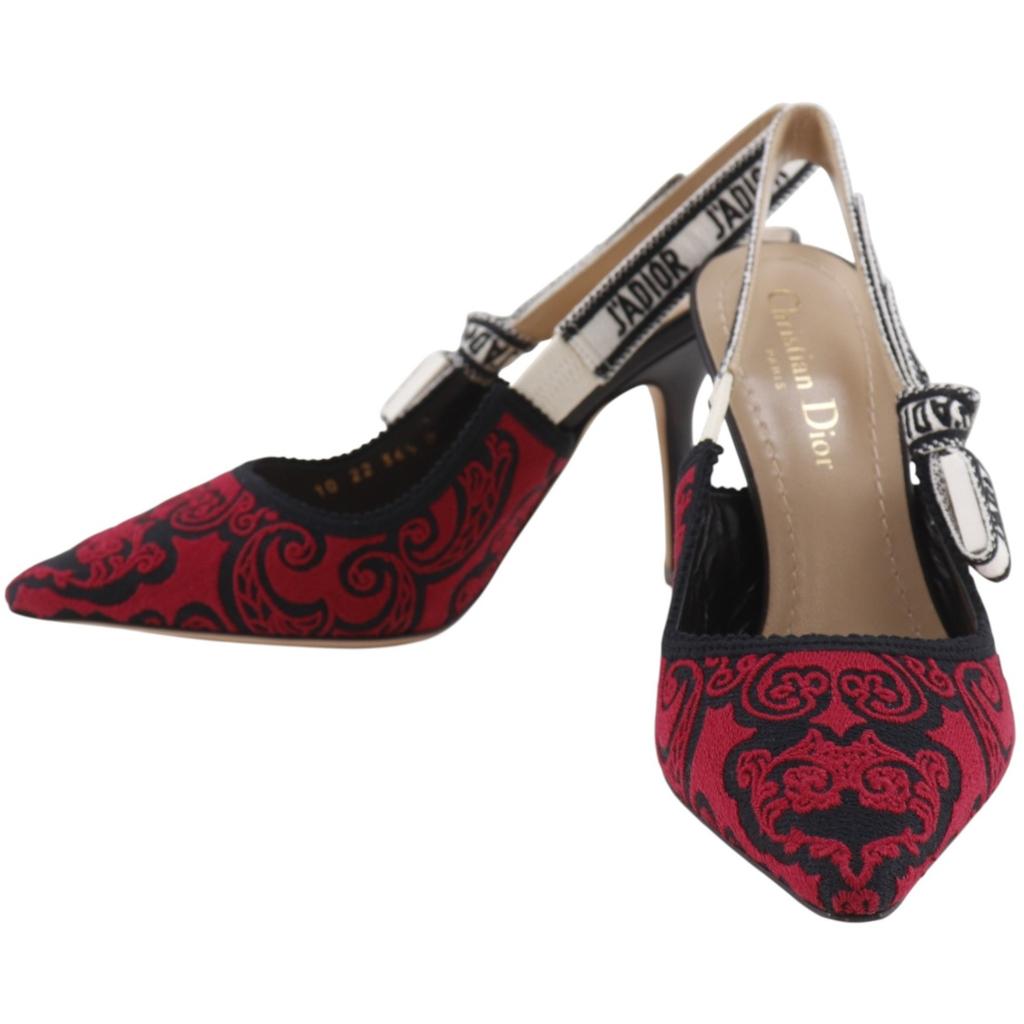 Dior J'ADIOR pumps KDP762DME36 Black / red cotton Women Used