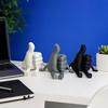Desktop Ornament, 3D Printing One-Piece Molding with Smooth Surface, Movable Joints Adjustable Posture Figure for Healing Gift Home Decor