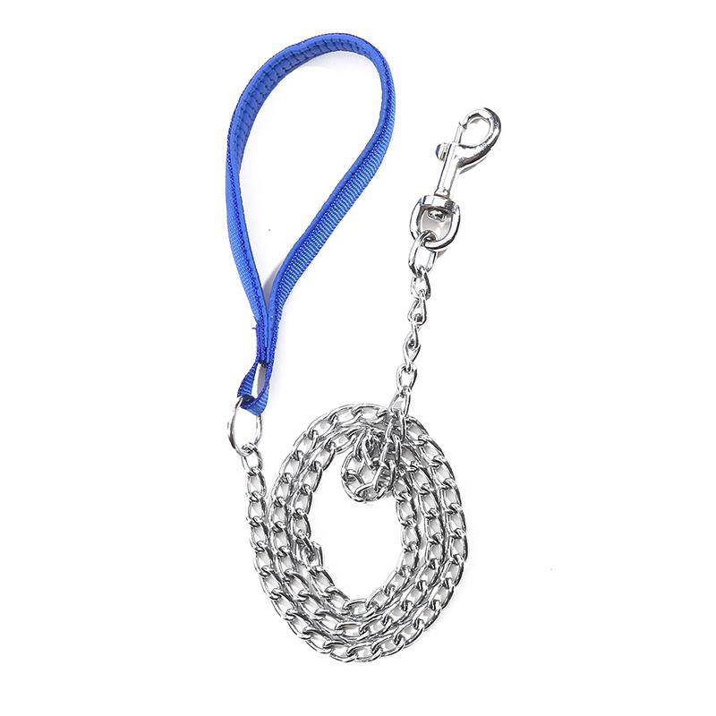 Цепь для собак DOG Leash, металлическая цепь для собак с поводком из нержавеющей стали