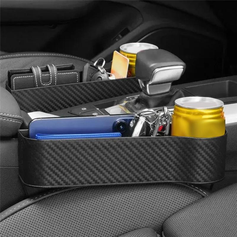 Практический-(2Pcs)Автомобильный ящик для хранения Товары для интерьера Ящик для хранения в центральной консоли сиденья Подстаканник Автомобильный ящик для хранения Сортировочный ящик