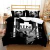 Hip Hop Rapper Eminem Bedding Set Boys Girls Twin Queen Size Duvet Cover Pillowcase Bed Kids Adult Fashion Home Textileextile