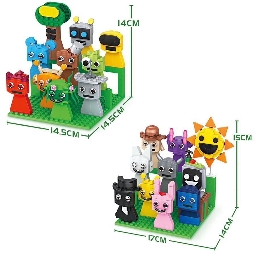 MOC Incredibox Sprunki Figures Building Blocks Set Horror Game Incredibox Figure Bricks Toys for Kid Xmas Easter Gift Music Box