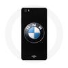 Чехол для Huawei P8 Lite Логотип BMW черный фон
