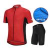 Mens Cycling Jersey Shorts Set Road Bike Riding Breathable Quick-Dry Compression Fit Sportswear