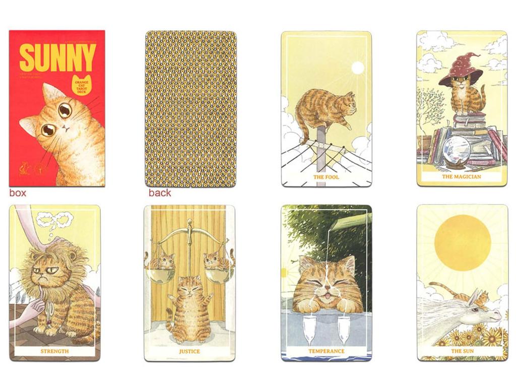 Гадание на Таро Nichiyu сегодня проще с 78-карточными картами, издание Райдера-Уэйта-Смита, [Аутентичный] [Солнечный Стандарт] "Делать кошек"