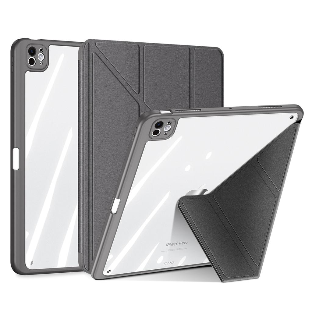 DUX DUCIS Magi Series for iPad Pro 11 (2024) Case Origami Stand PU Leather Smart Cover Detachable