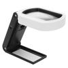TH?7018FX Handheld Magnifying Glass with LED Light Foldable 10X  25X Magnifying Tool