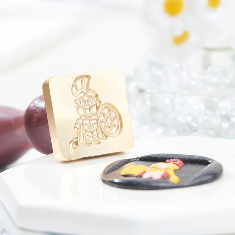 Fairy Pattern Wax Stamp Head, Waving Textured Wax Seal Stamp Head Replacement for Invitations Letter Envelope