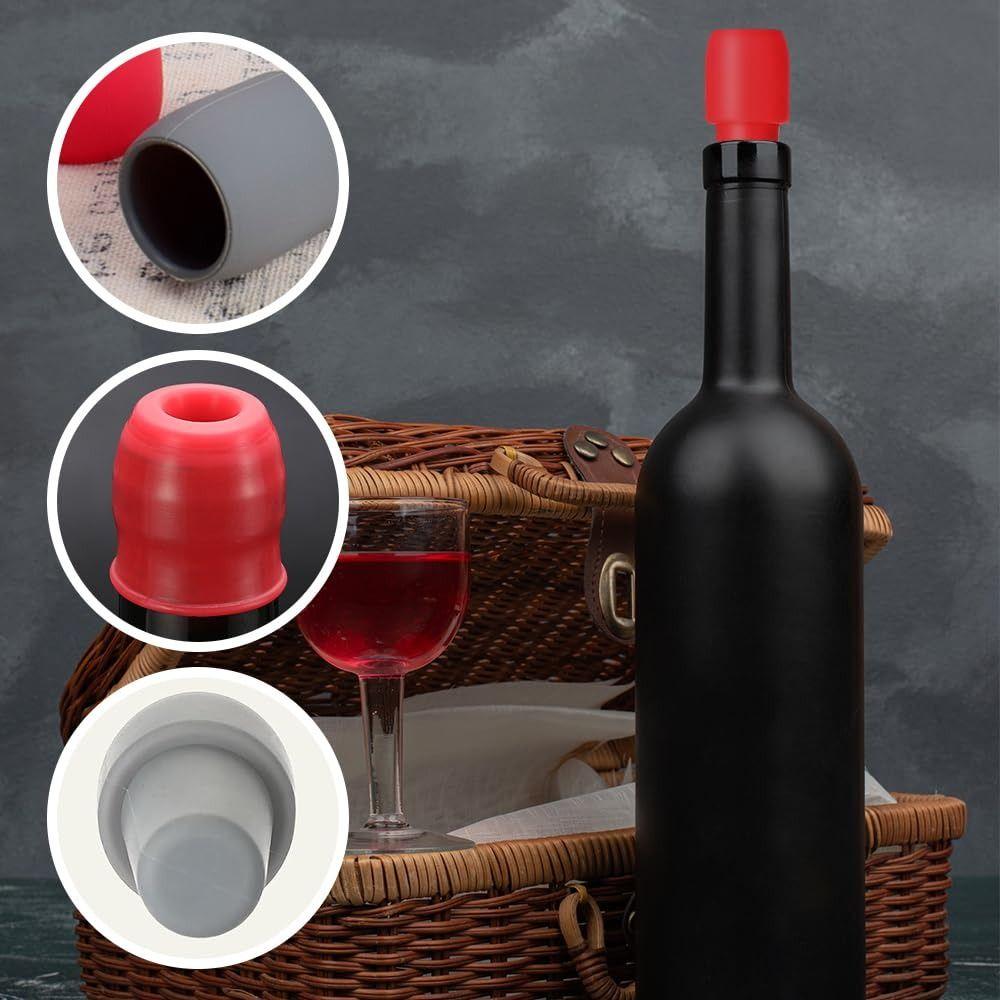 Sparkling Wine Bottle Stopper Red Wine Sealer Silicone Wine Sealer Silicone Wine Stopper