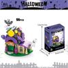 YZYVIOW Halloween Assembly Blocks Set Pumpkin Ghost Witch Fully Compatible with Mainstream Brand Blocks Halloween Presents Girl Boy for Children Toys