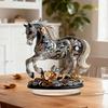 Acrylic Horse Ornament 2D Flat Horse Tabletop Decoration Collectible Colorful Horse Centerpiece for Year of The Horse New Year Living Room Decor