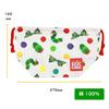 Gakken Staiful Very Hungry Lunch Drawstring Lunch Bag with Dot K08044 "The Caterpillar" Bag, Gusset, Medium, Pattern,