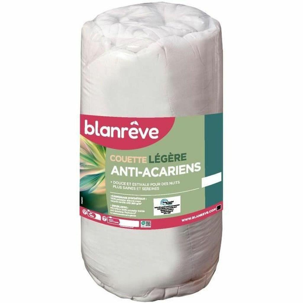 Blanreve Couette Légère Anti-Acarien Bedding Set 200 g/m² White