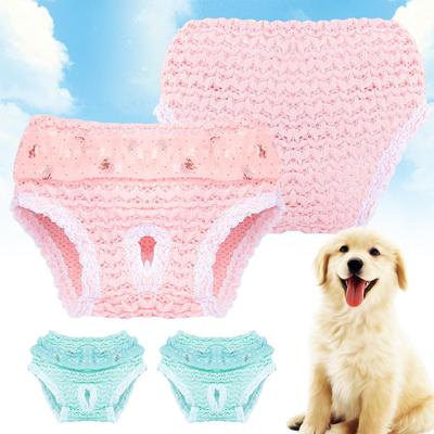 Милое нижнее белье Эластичность Одежда Физиологические трусы для питомца Подгузник для щенка Собачьи трусики Кошачьи товары