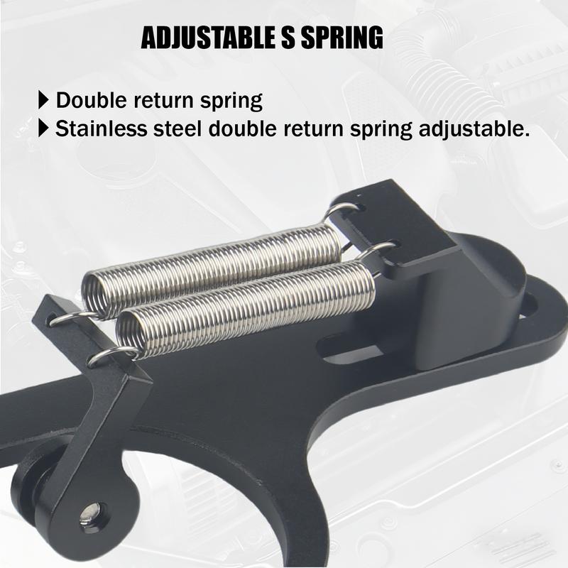 Racing Car Aluminum Engine Throttle Cable Bracket for 4150 4160 Series Carburetor 350 Black