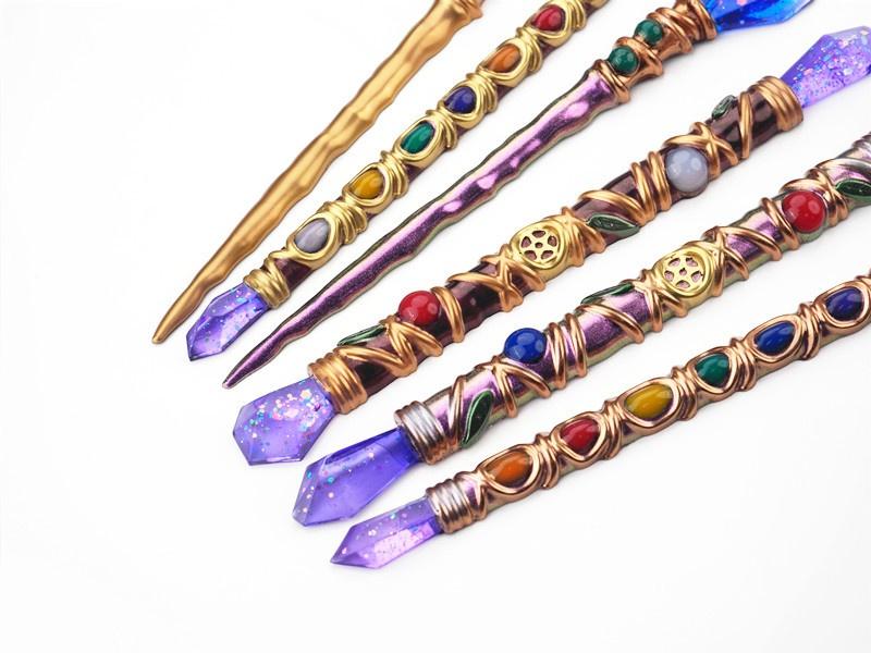 DIY Crystal Epoxy Resin Mold Magic Wand Scepter Ceremony Hairpin Mirror Silicone Mold for Resin