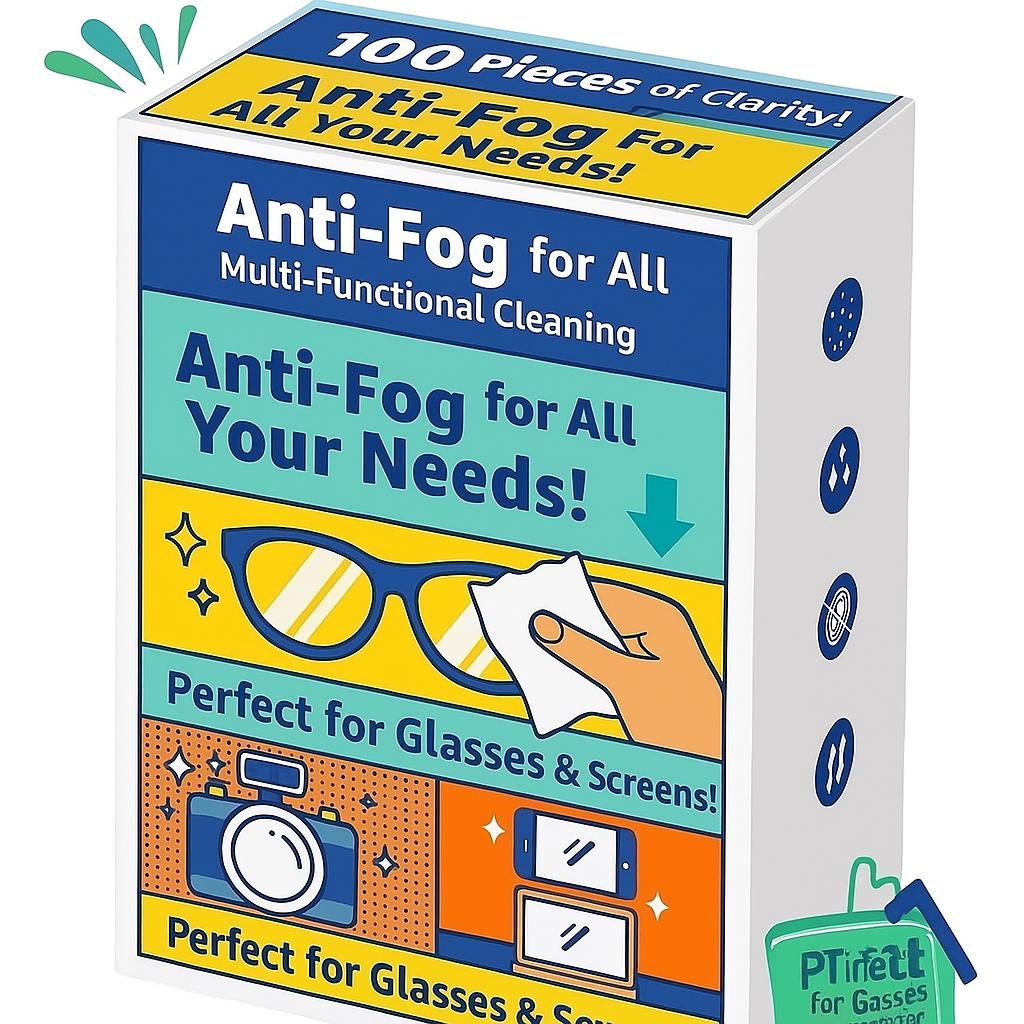Multi-Purpose Anti-Fog Wipes - 00 Piece For Eyeglasses, Touchscreen Devices & More