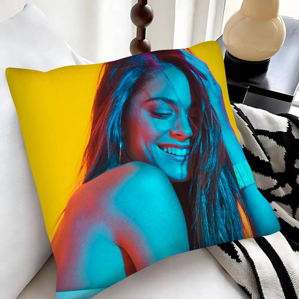 Singer Martina Stoessel TINI Pillow Case Fashion Square Pillowcase Bedroom Sofa Room Ins Decoration Leisure