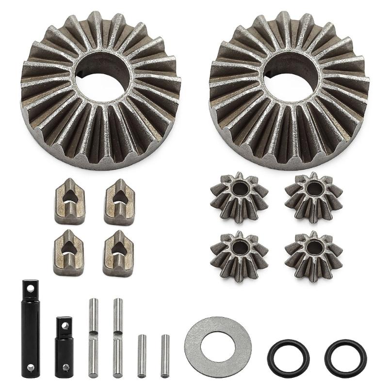 Simulated Car Metal Differential Gear Axles Kits Metal Gear Assembly for Remote Control Car Truck Tractor Model Car