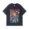 275 GSM Washed T-shirts 100% Cotton Fullmetal Alchemist V1 Print Unisex Heavy Cotton T Shirt